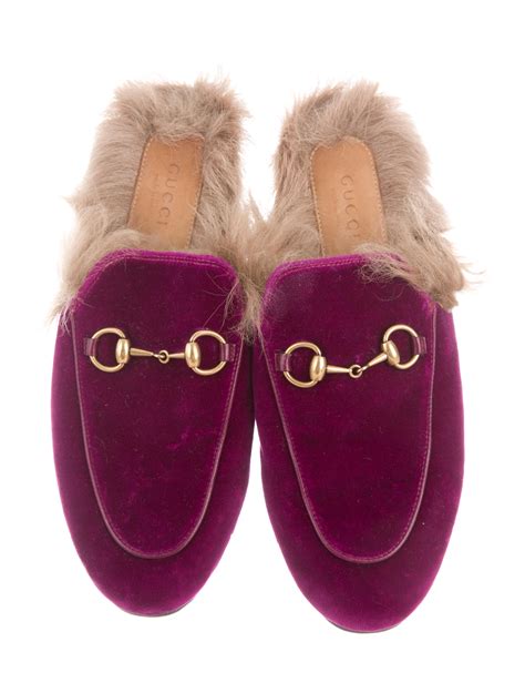 pink gucci mule|gucci velvet mules with fur.